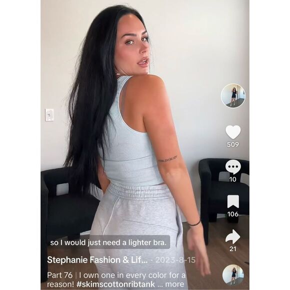 Skims Cotton Rib Long Tank Defect - Picture 6 of 16